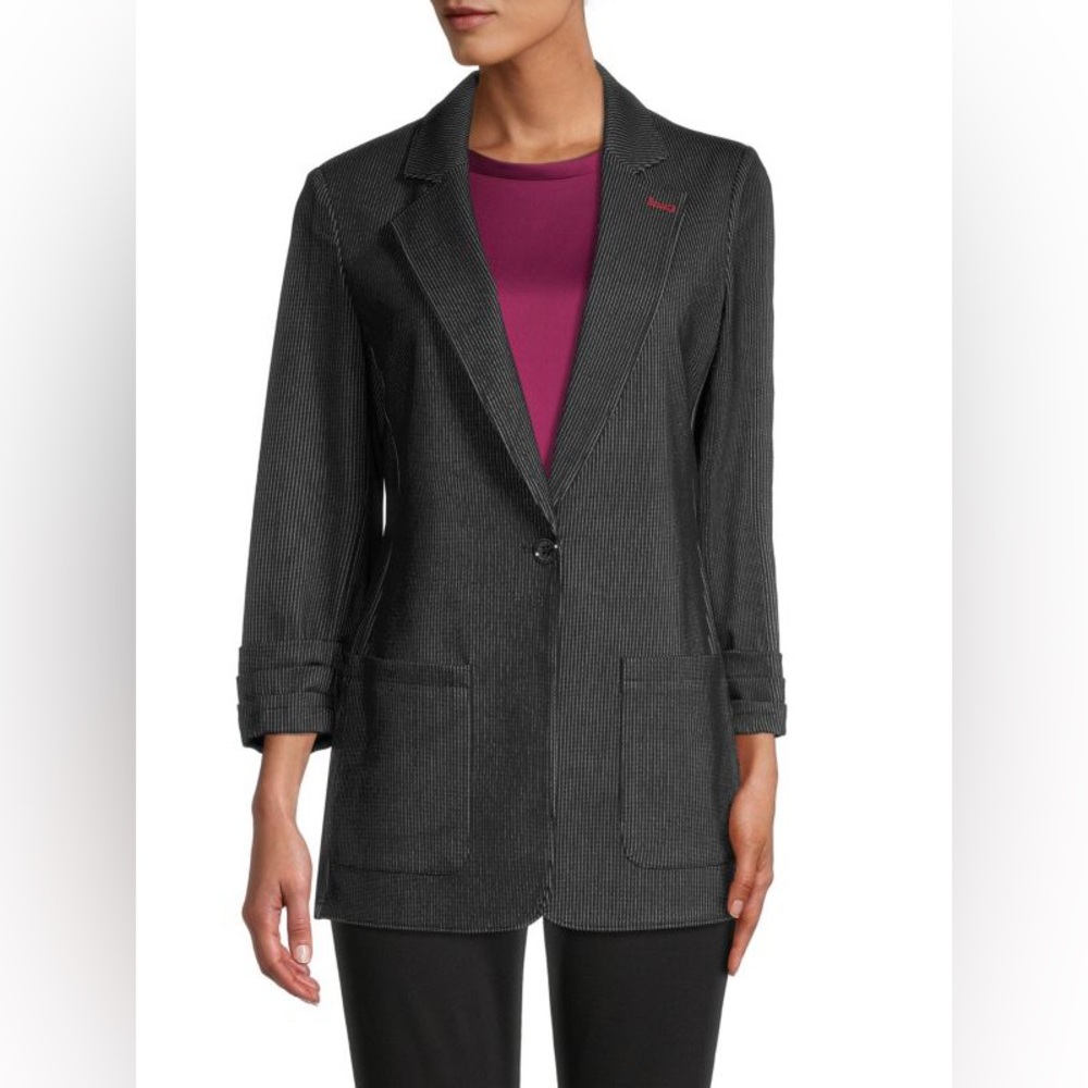 TOMMY HILFIGER Striped Notch-Lapel Blazer